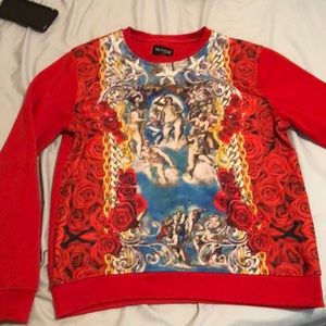Red rose godly sweater